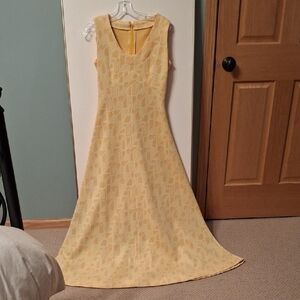 Yellow Sleeveless Maxi Dress